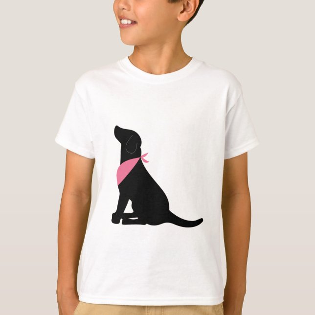 Camiseta Labrador retriever negro (Anverso)