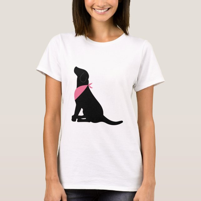 Camiseta Labrador retriever negro (Anverso)