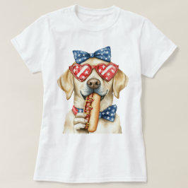 Camiseta Labrador Retriever patriótico