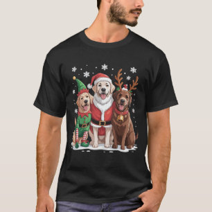 Camiseta Labrador Retriever Perros de Navidad Santa Reno Ci