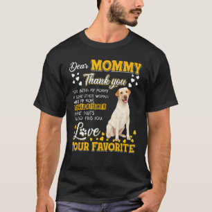 Camiseta Labrador Retriever Querida Mamá Gracias Por Ser