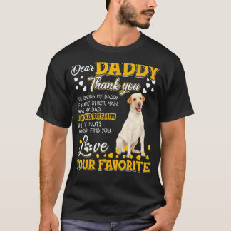 Camiseta Labrador Retriever Querido Papá Gracias Por Ser