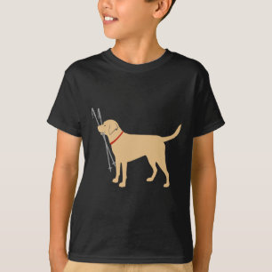 Camiseta Labrador Retriever Recupera Bastones de Esquí Lab