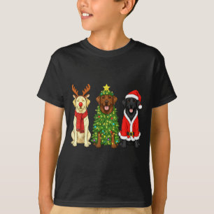 Camiseta Labrador Retriever Retro Navidad Santa Reno