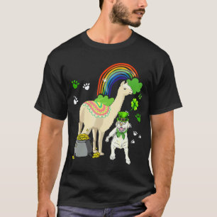 Camiseta Labrador Retriever y Llama Día de San Patricio Per