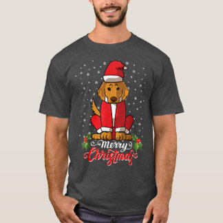 Camiseta Labrador Retriver Dog saluda Feliz Navidad Santa