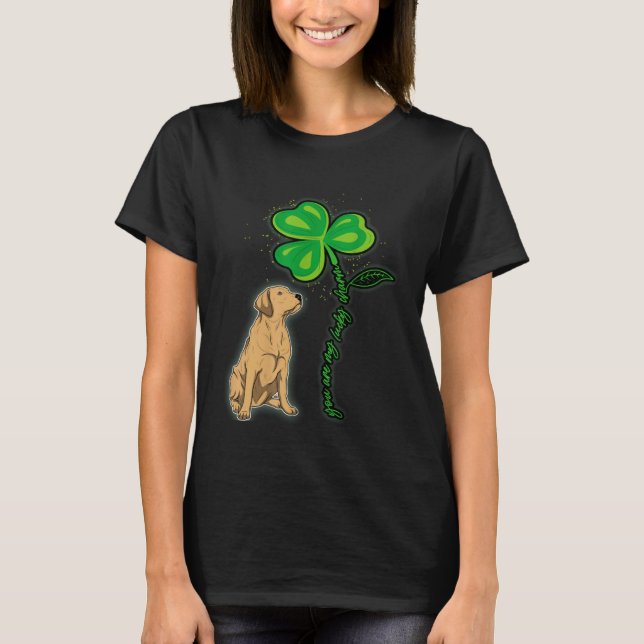 Camiseta Labrador Shamrock St Patricks Day You Are My Lucky (Anverso)