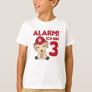 Camiseta Labrador Tres años de la Brigada de Bomberos