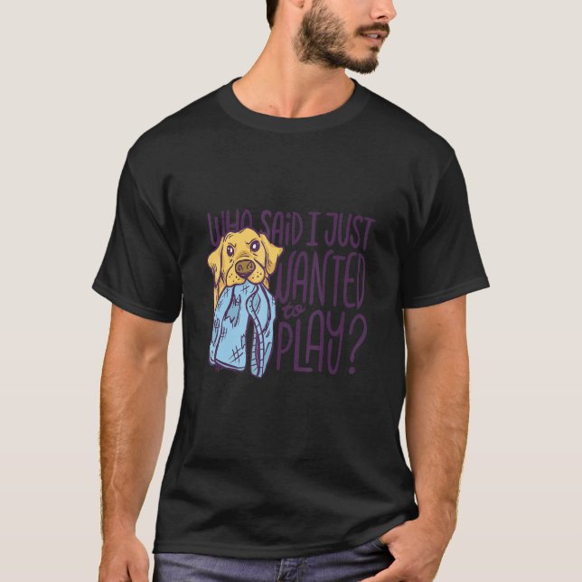 Camiseta Labrador Trousers Mouth Parody Dog Golden Retr (Anverso)