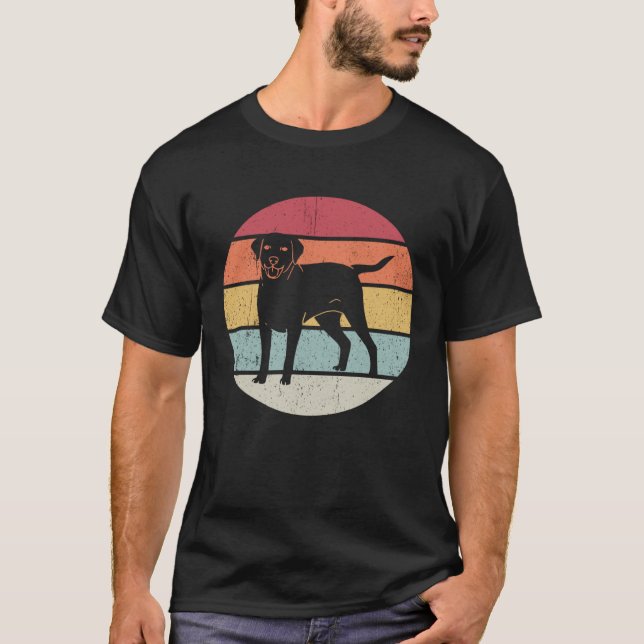 Camiseta Labrador Vintage Retro Walk (Anverso)