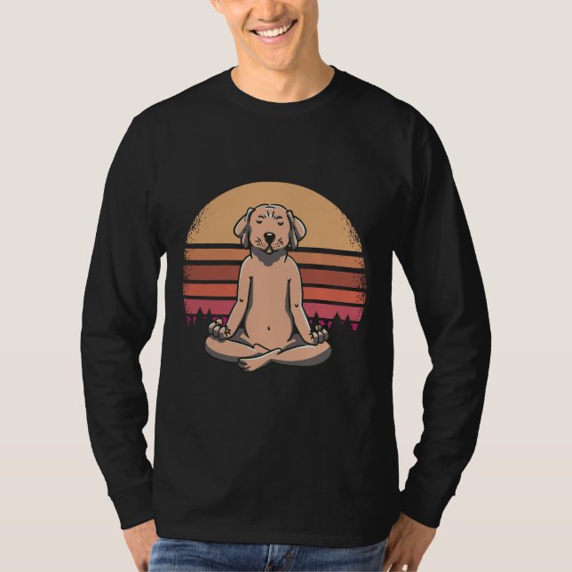 Camiseta Labrador Yoga Dog Meditation Appartal Amp Namaste (Anverso)