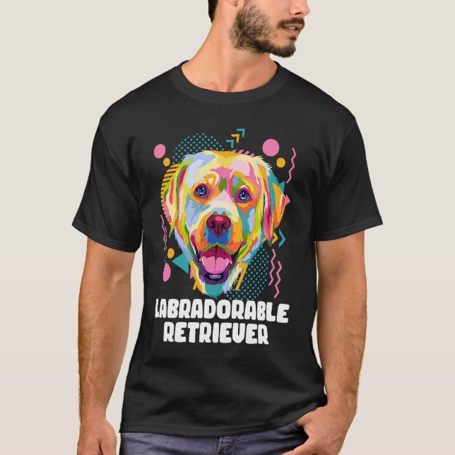 Camiseta Labradorable Retriever Animal Pun  Animal Meme Hum (Anverso)