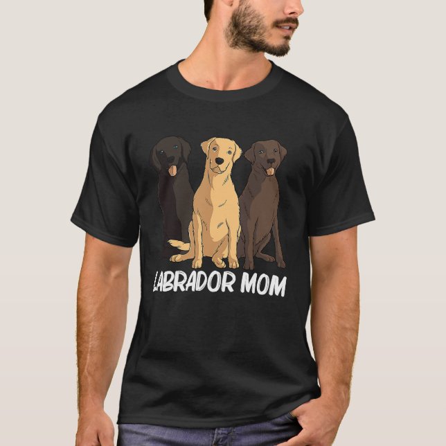 Camiseta Labradores Para Mamá Mujeres Labrador Perro Recupe (Anverso)