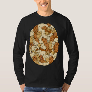 Camiseta Labradors Patrón de perro Labradores de oro