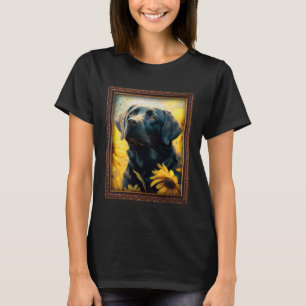 Camiseta Labrastaff Pintando Flor De Girasol Mamá Flo