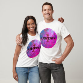 Camiseta Labyrint texto personalizable mandala redonda colo
