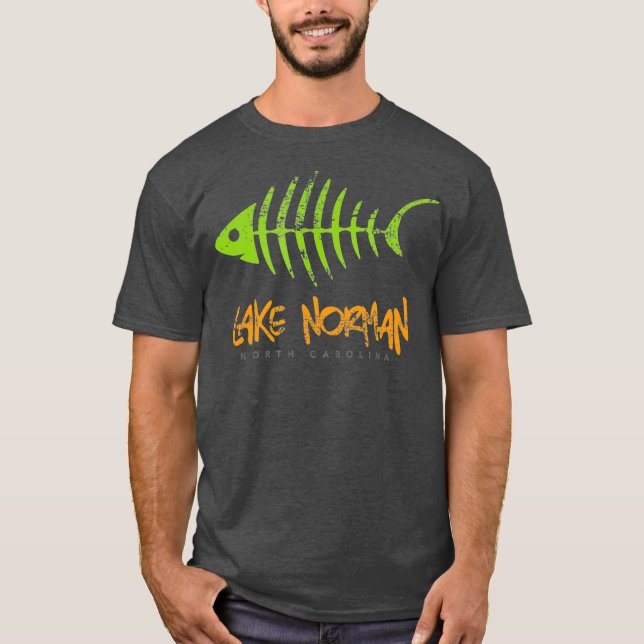 Camiseta Laca Norman Pescador Regalo de hueso de pescado co (Anverso)