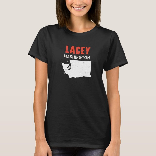 Camiseta Lacey Washington USA State America Travel Washingt (Anverso)