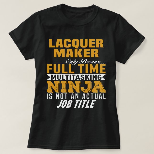 Camiseta Lacquer Maker (Diseño del anverso)