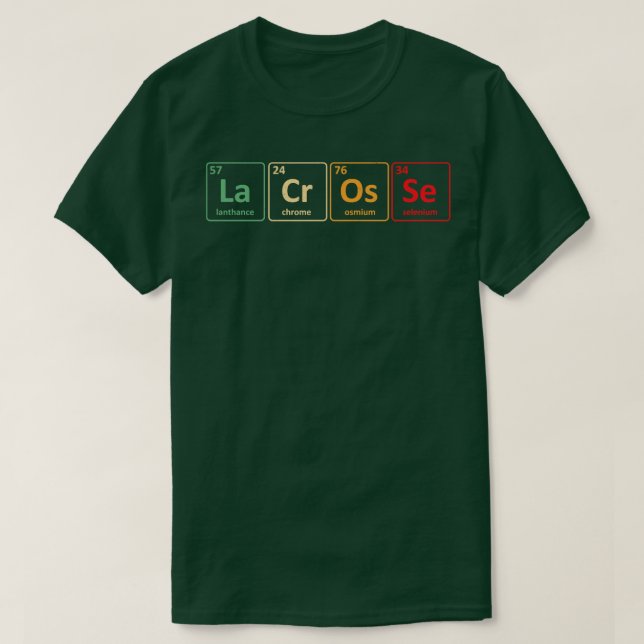 Camiseta lacrosse 18 (Diseño del anverso)