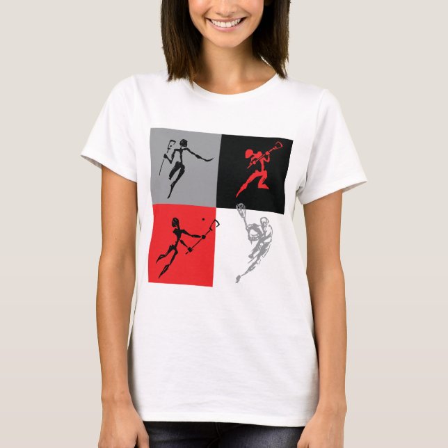 Camiseta LaCrosse abstracto (Anverso)