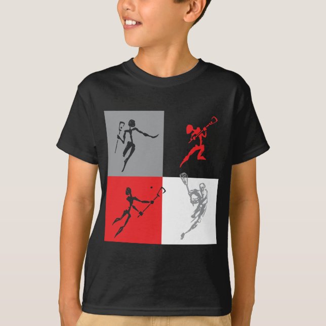 Camiseta LaCrosse abstracto (Anverso)