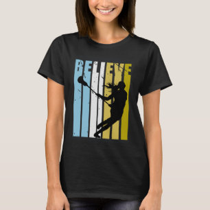 Camiseta Lacrosse Believe Silhouette ama Sticks Squad