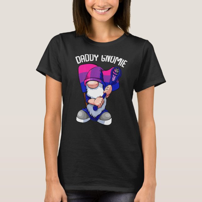 Camiseta Lacrosse bisexual Daddy Gnome Lgbt Q Subtle Bi Pri (Anverso)