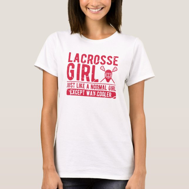 Camiseta Lacrosse Chica Gift - Mujeres LAX - Damas Lacrosse (Anverso)