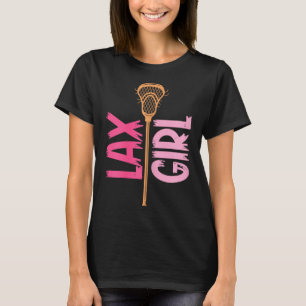 Camiseta Lacrosse Chica Stick Lax Chica Jugadora Goalie Muj