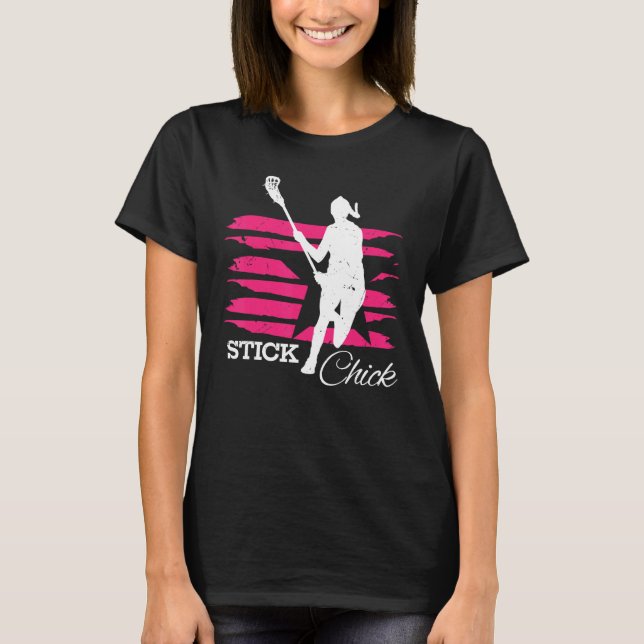 Camiseta Lacrosse Chick para Chicas Lacros (Anverso)