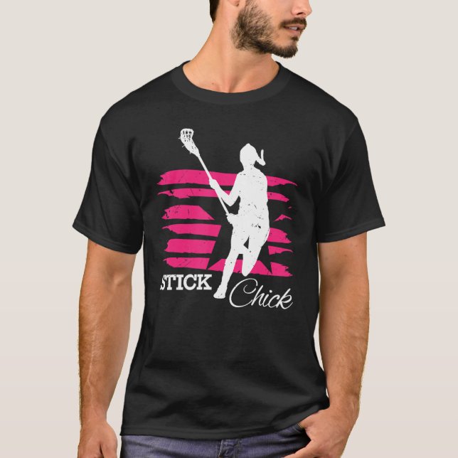 Camiseta Lacrosse Chick para Chicas Lacros (Anverso)