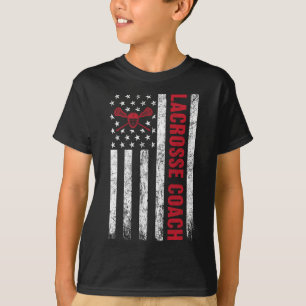 Camiseta Lacrosse Coach Bandera Americana Lax Lover Lacross