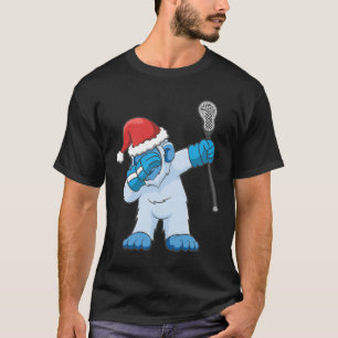 Camiseta Lacrosse Dabbing Yeti Bigfoot Sasquatch Lax Christ