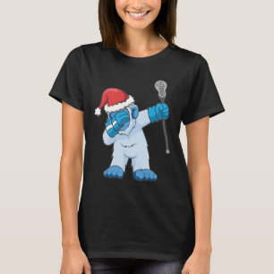 Camiseta Lacrosse Dabbing Yeti Bigfoot Sasquatch Lax Christ