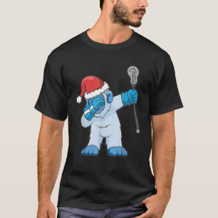 Camiseta Lacrosse Dabbing Yeti Bigfoot Sasquatch LAX Christ