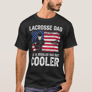 Camiseta Lacrosse Dad Like Regular Cooler Bandera Norteamer