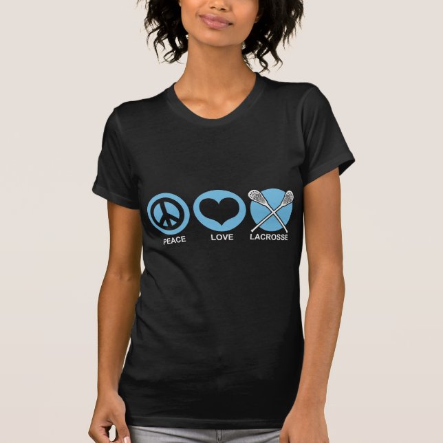 Camiseta Lacrosse de Peace Love (Anverso)