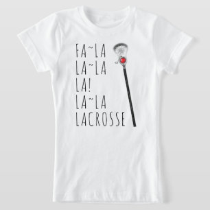 Camiseta Lacrosse divertido de Navidad