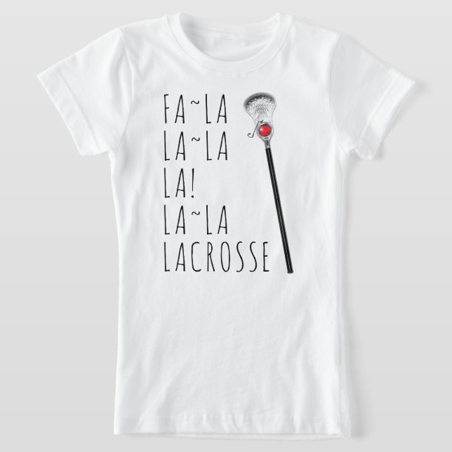 Camiseta Lacrosse divertido de Navidad (Distribución)