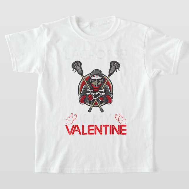 Camiseta Lacrosse Es Mi El día de San Valentín De Valentine (Distribución)