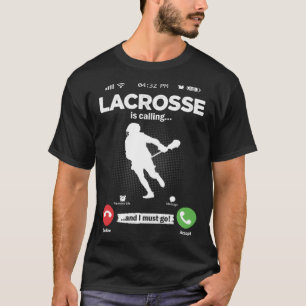 Camiseta Lacrosse Está Llamando Debo Ir Lax Hobby Lacrosse