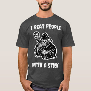 Camiseta Lacrosse Funny Meme Spooky Skeleton Gótico y depor