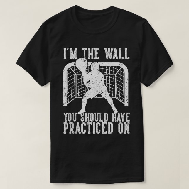 Camiseta Lacrosse Goalie Funny (Diseño del anverso)