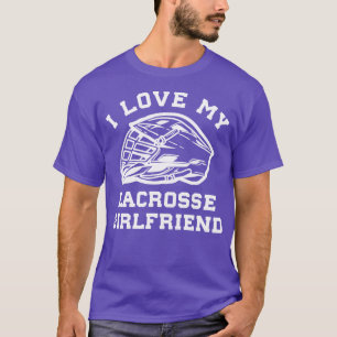 Camiseta Lacrosse I Love My Lacrosse Girlfriend