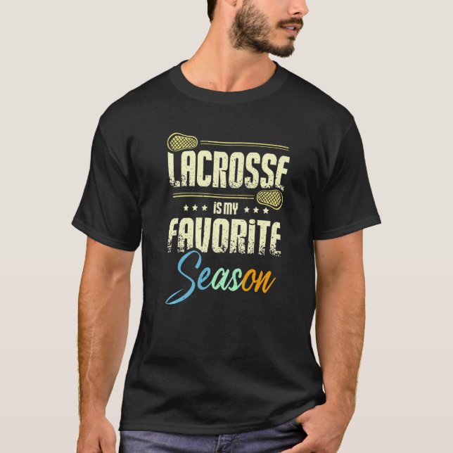 Camiseta Lacrosse is my favorite season Premium (Anverso)
