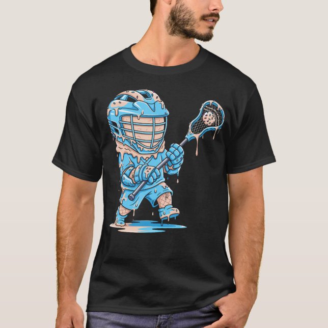 Camiseta Lacrosse Jugador Drip Helado Goteo (Anverso)