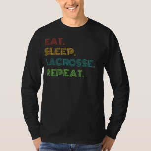 Camiseta Lacrosse Laughes: Comer, Dormir, Lacrosse Repetir 