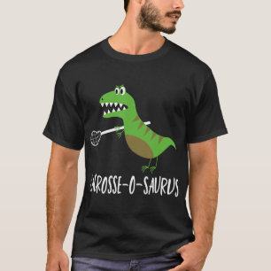 Camiseta Lacrosse Lax Player Dinosaur Dino Lover Sport Gif