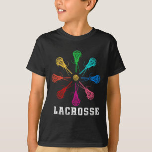 Camiseta Lacrosse Lax Rainbow Sticks Lacrosse